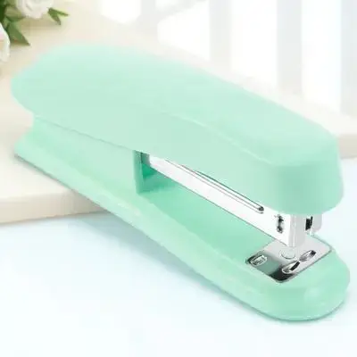 Modern Stapler Strong Metal Construction Portable Small Size Comfortable Grip for Office School Home Desk Essentials Tools