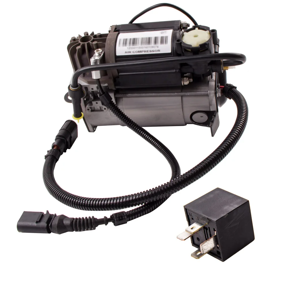 MaXpeedingrods Air Suspension Compressor Pump For Audi A8 D3 6/8 Cylinder 4E0616007B W/ Relay 4E0616005H