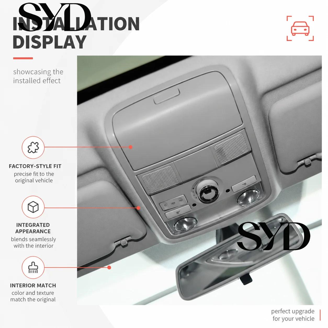 Car Roof Sunglasses Holder Storage Box OE 56D868837 Interior Glasses Case For VW Passat Sagitar Jetta
