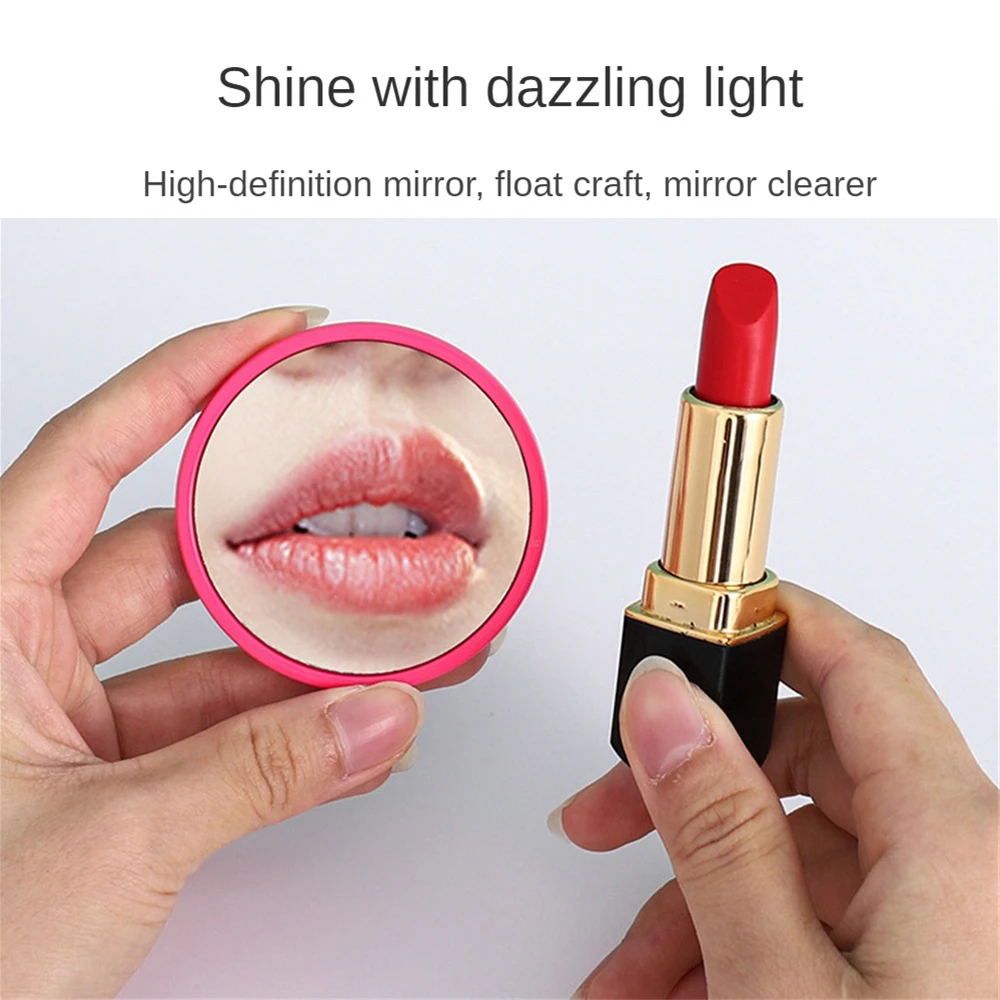 Portable Mini Makeup Mirror Compact Pocket Handheld Mirror 10x Magnifying Double Sided Makeup Mirror Travel Beauty Cosmetic Tool