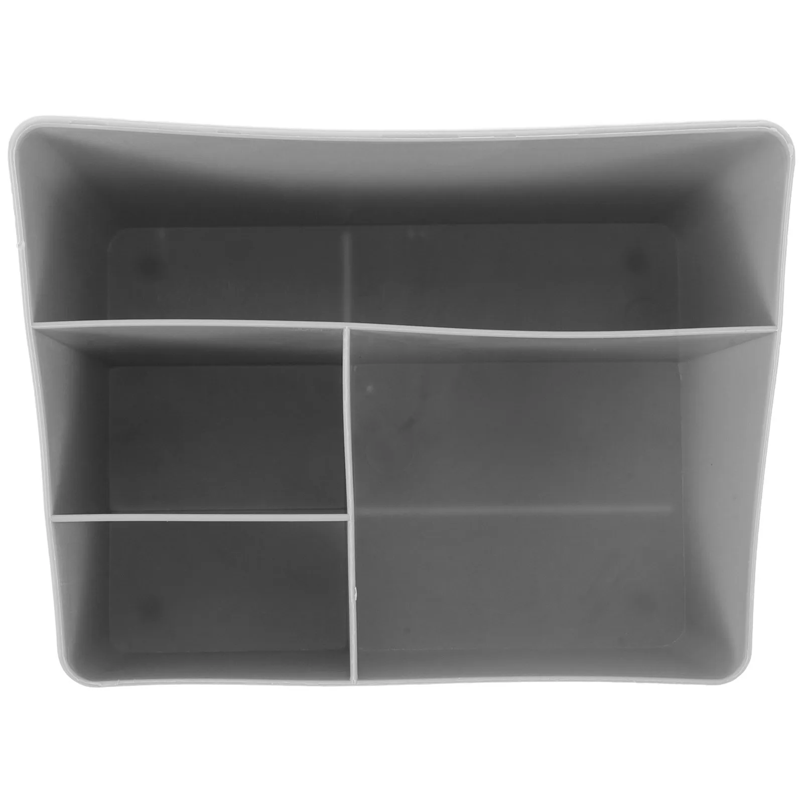 Coffee Tea Organizer Station Gray 4-Compartment Storage Box Kitchen Countertop Coffee Pod Holder Sugar Packet Tea Bag Condiment