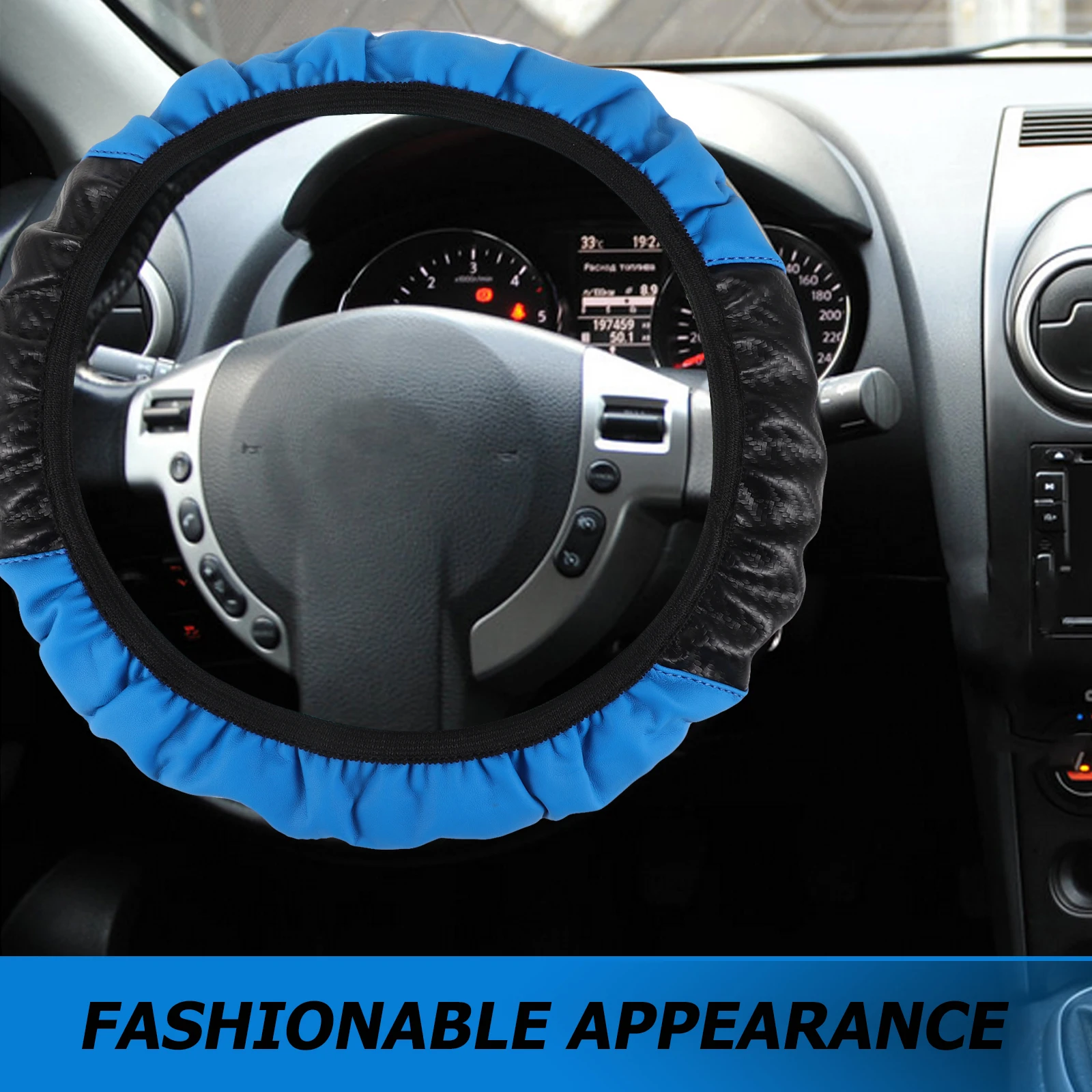 

Steering Wheel Cover Auto Protector Coverblue Car Anti Skid Universal Steeringwheel Wheels Covers