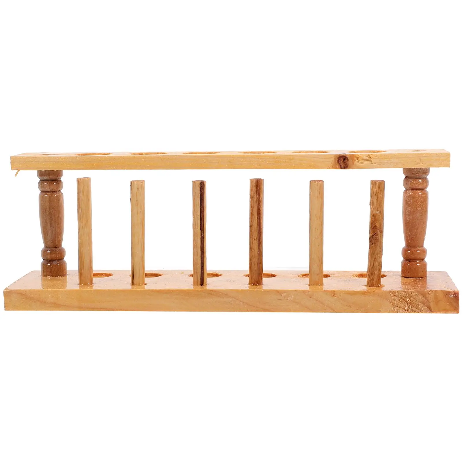 

Wooden Test Rack Shelf Holder for Laboratory Vial Stand Storage Teaching Equipment Sturdy Test Tube Stand Design