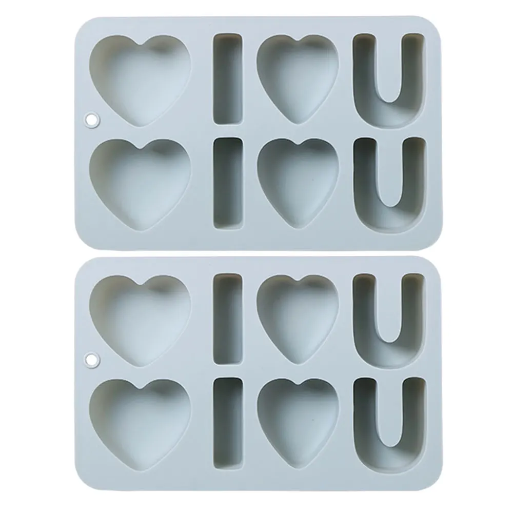 

2 Pcs Heart Shaped Silicone Molds High Grade Material Baking Supplies Cake Dessert Pastry Tools Valentine Gifts