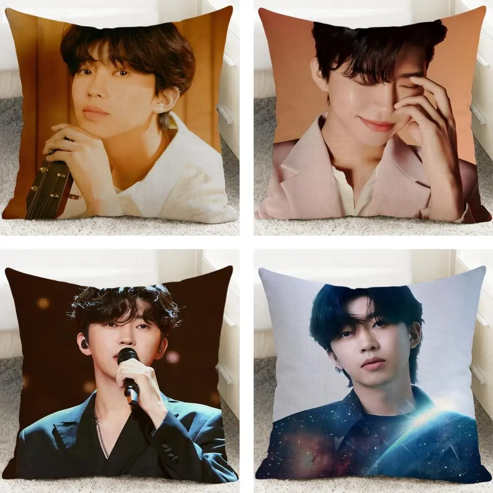 Singer Lim Young Woong Cushion Cover Cushion Covers Natural Linen Breathable Sofa Bedroom Decor Pillowcase