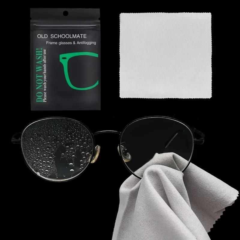 Anti-fog Glasses Cloth Reusable Microfiber Suede Cleaning Cloth Glasses Mobile Phone Sunglasses Lens Clothes Eyewear Accessories