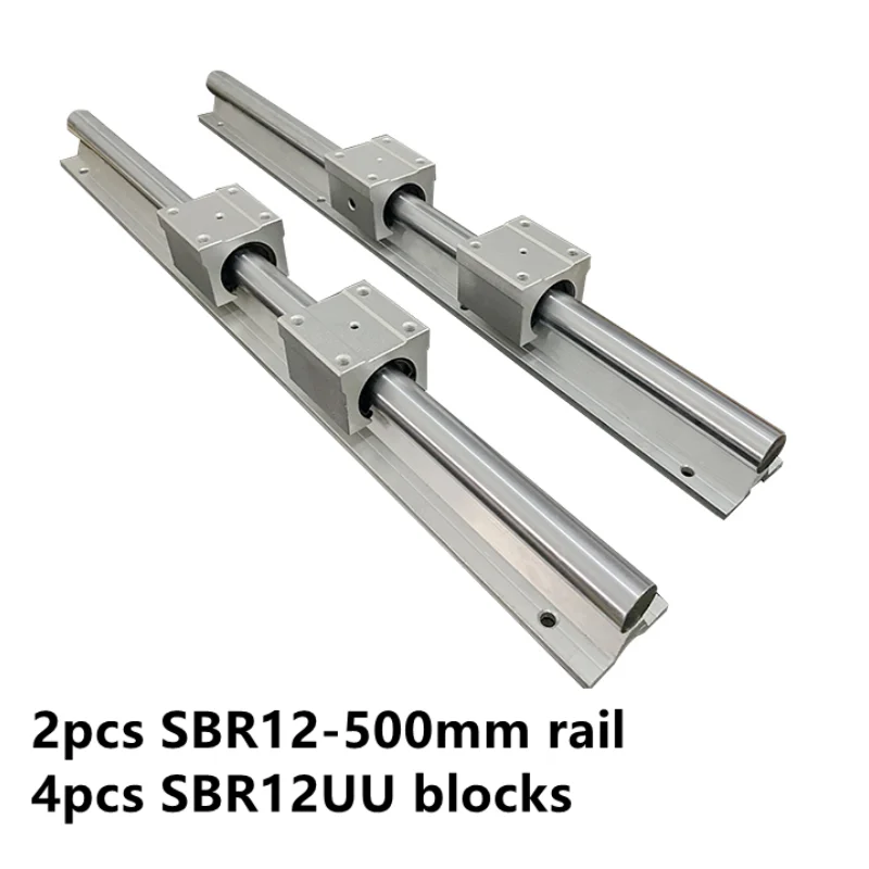 

2pcs SBR12 500mm linear guide + 4pcs SBR12UU linear block for cnc router part