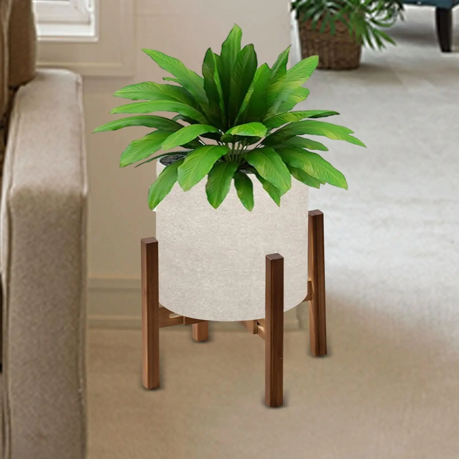 Plant Stand Planter Shelf Decorative Handmade Flower Pot Stand for Different Sized Pots Gardening Gifts Balcony Indoor Outdoor