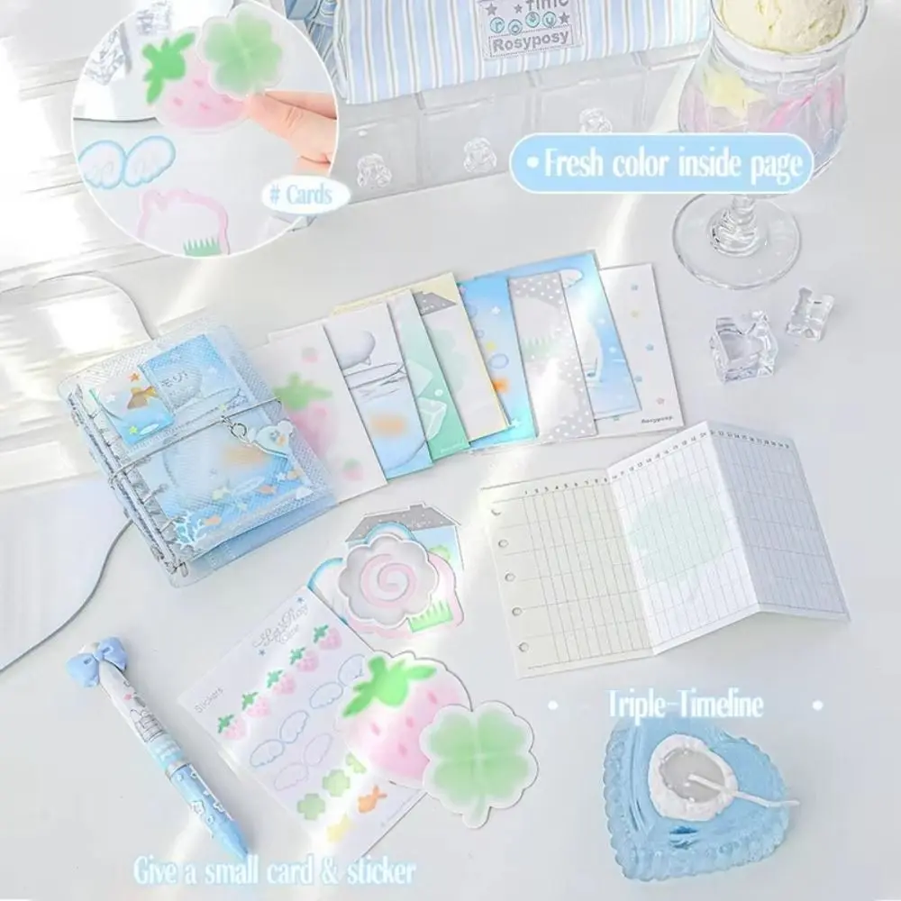 2025 Kawaii M5 노트북 PP 휴대용 핸드북 Parper 바인더 플래너