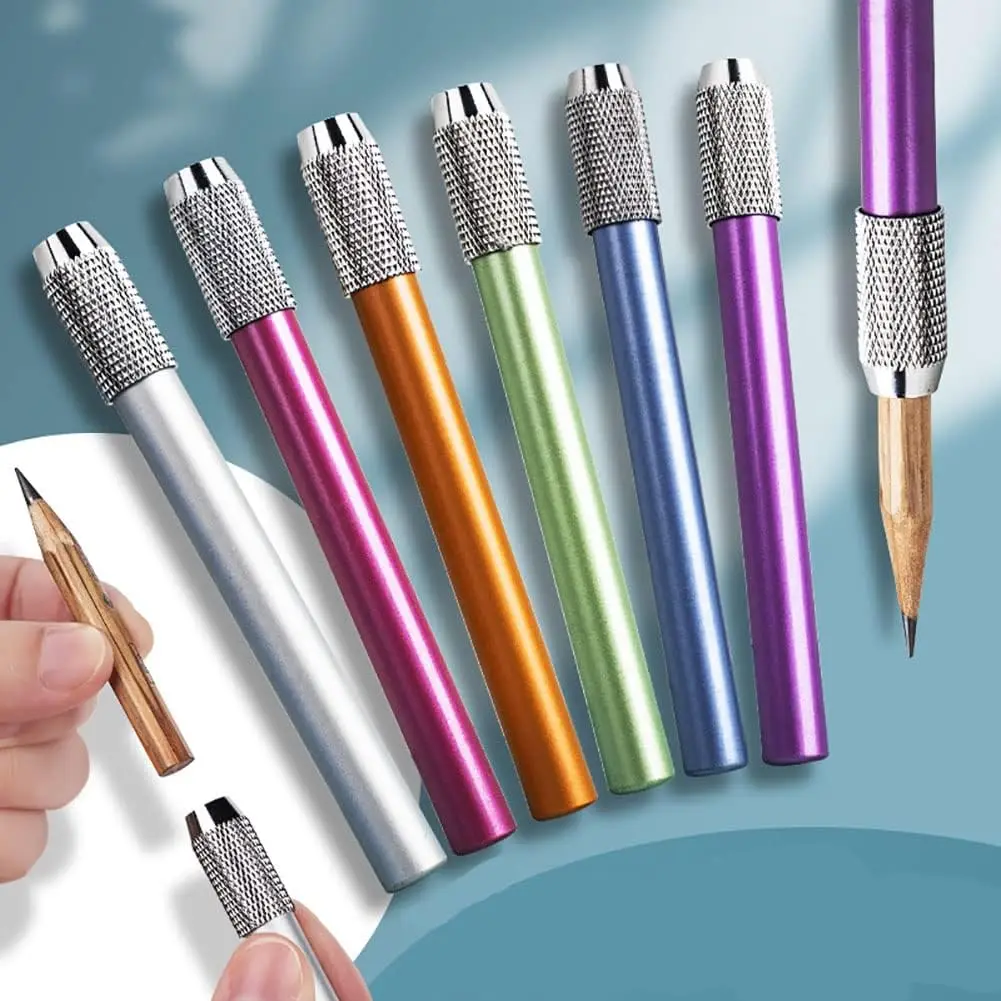 Simple Adjustable Single Head Pencil Extender Holder Sketch Painting Art Write Tools School Office Supplies Student Stationery