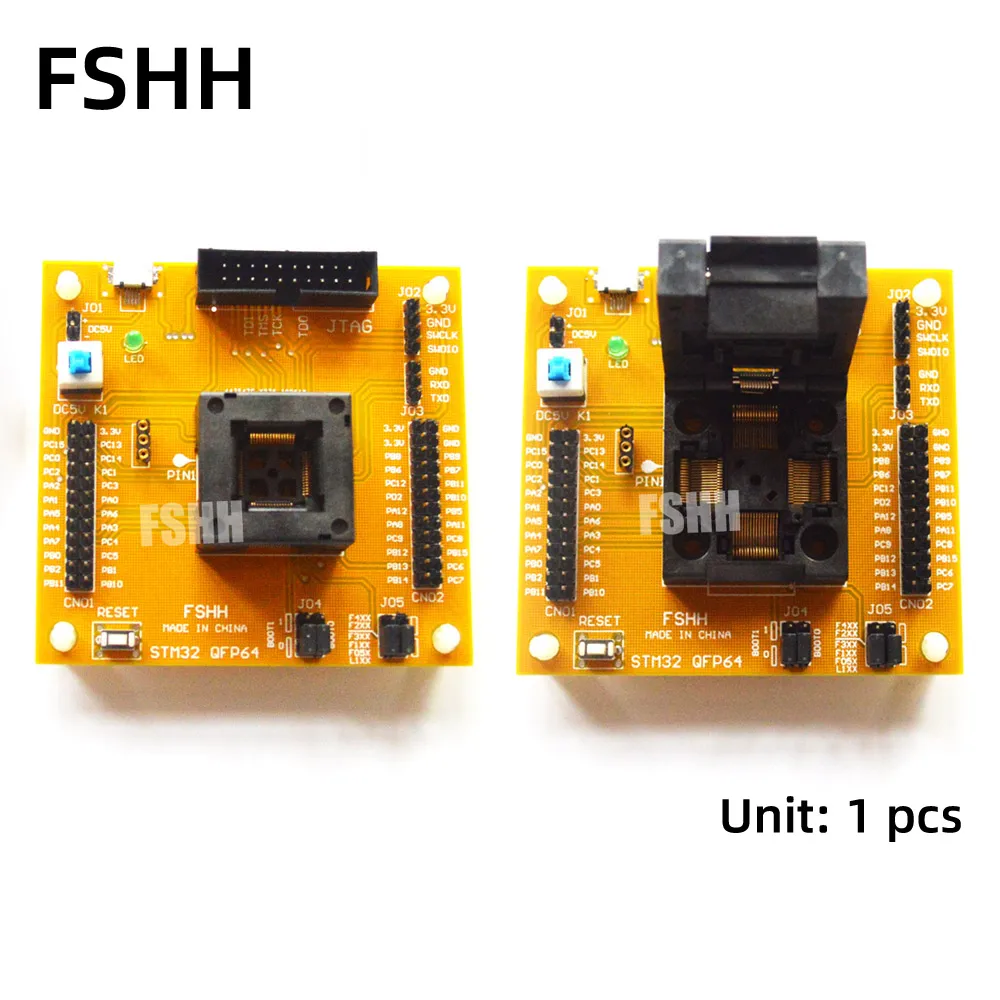 

STM32-QFP64 test socket STM32 TQFP64 Programmer adapter JTAG SWD 0.5mm