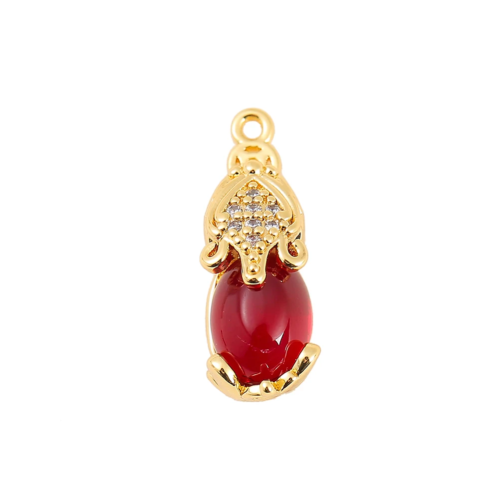 

Factory Wholesale Brass Plated Gold Zircon Animal Charms Pendants Necklace And Bracelet Earring Diy Jewelry Making Accessories