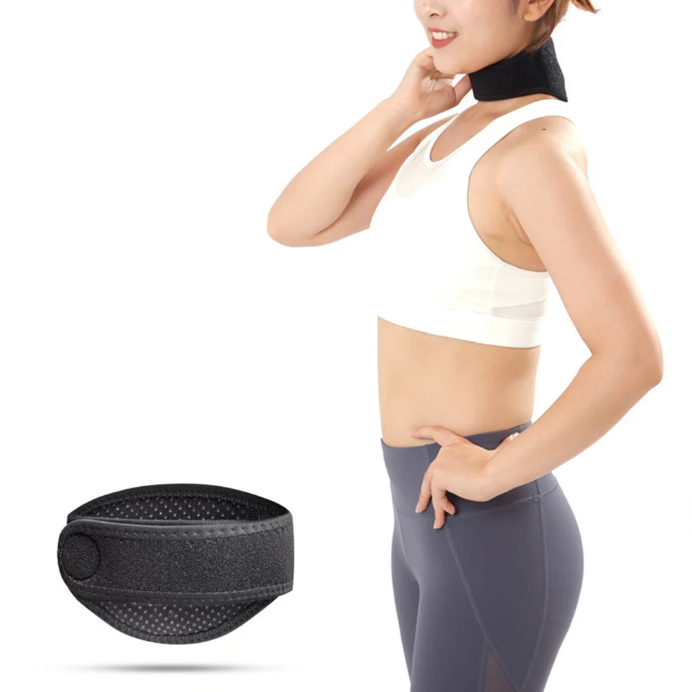 1 مجموعة الرقبة مدلك حزام التدفئة الكهربائية لدعم عنق الرحم تنفس النسيج لتخفيف الآلام جهاز الرقبة حامي غطاء ل #4