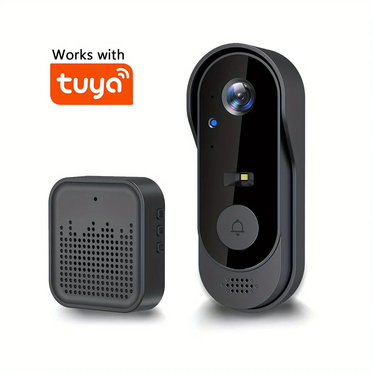 Tuya WiFi Home Smart Video deurbel Buiten bidirectionele HD deur-oogcamera 1080P ondersteuning SD-kaart cloudopslag waterdicht