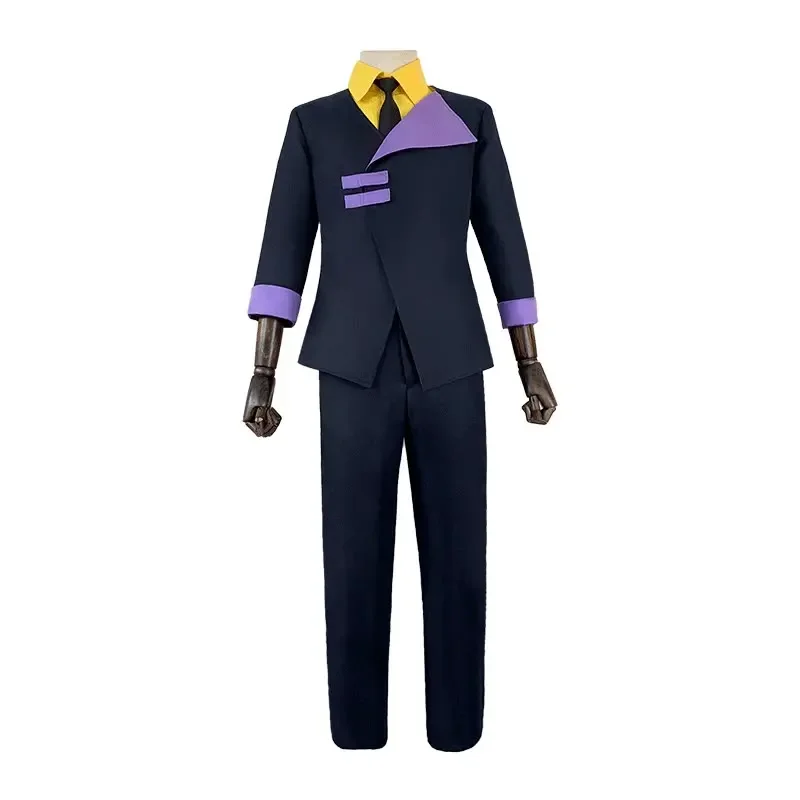 Traje de Cosplay de Anime Cowboy Bebop Spike Spiegel para hombres y mujeres, Blazer, uniforme, peluca, traje de fiesta de Carnaval de Halloween