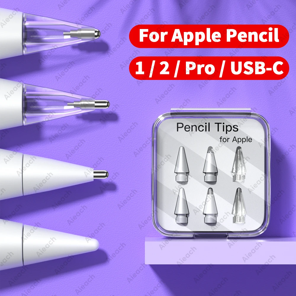 

Replacement Nib for Apple Pencil Tip 2B HB Soft Hard Tips For Apple Pencil Pro 1st 2nd Generation USB C iPad Stylus Accessories