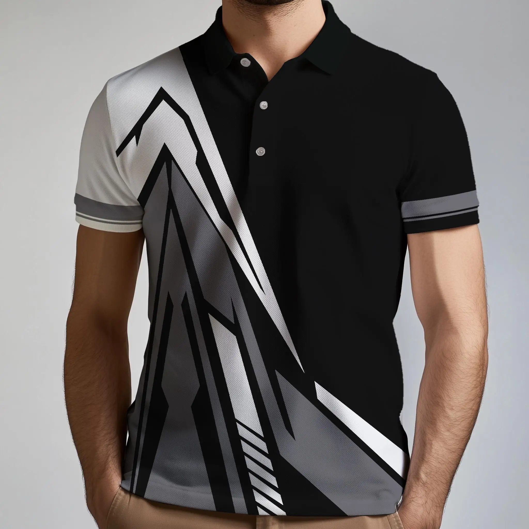 

Быстросохнущая дышащая рабочая одежда, мужская рубашка поло, модная спортивная футболка для спортзала, 3D принт, унисекс, воротник с лацканами, рубашка для гольфа, топы