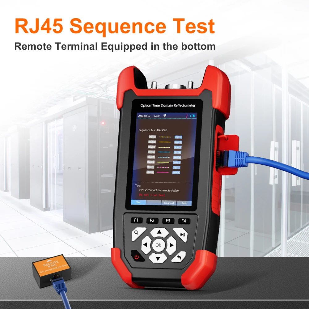 Noyafa Mini Otdr NF-981 Glasvezel Reflectometer Met Opm Vfl Ols Event Map Ethernet Cabletester 24/22db Optische Vezel Tester