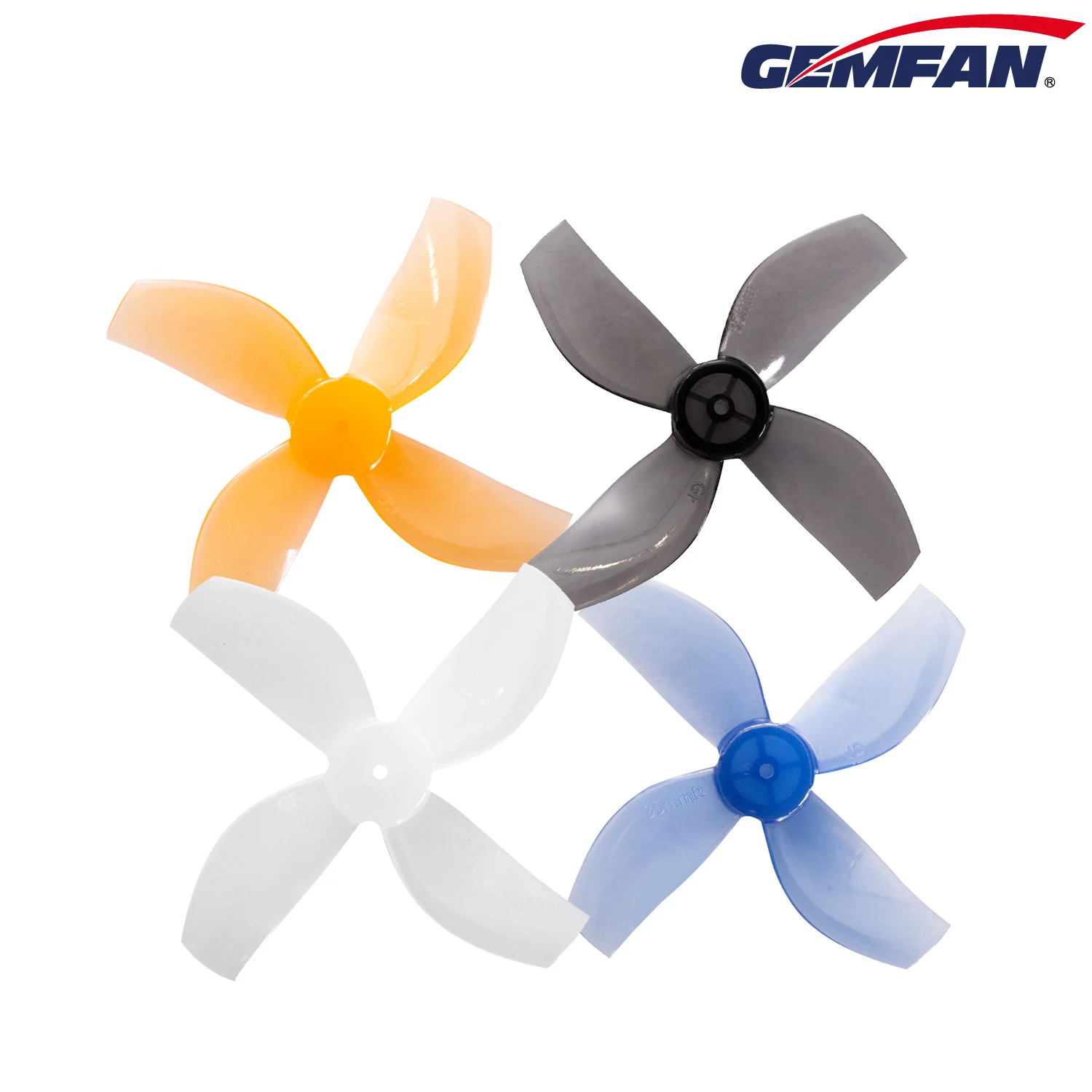 

4pair Gemfan 35mm 4-blade Paddle Prop Disk Dia 1.4inch Shaft Hole 1mm PC Propeller for RC Airplane 1S Coreless Brushless Props