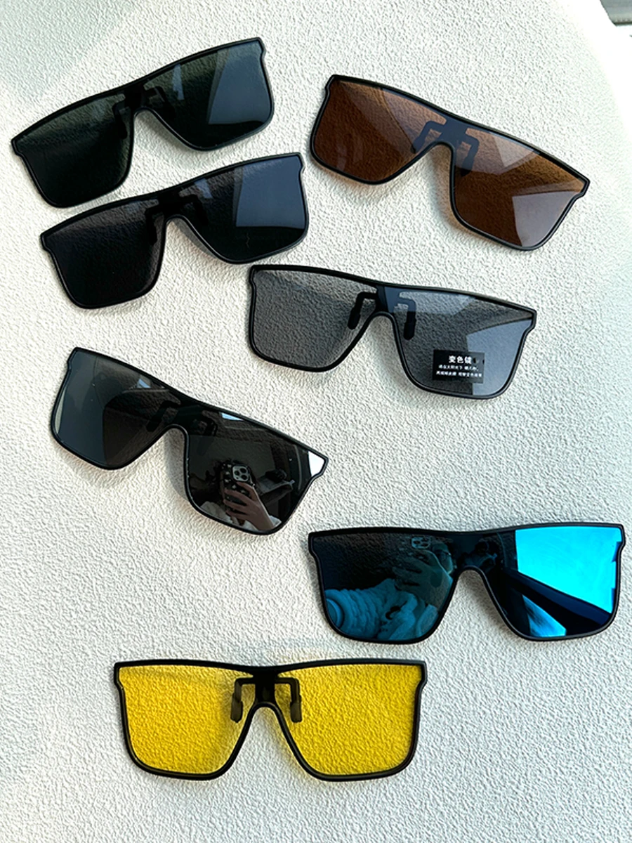 

Поляризованные солнцезащитные очки с УФ-защитой, спортивные, легкие, прямоугольной формы, для ношения поверх корригирующих очков