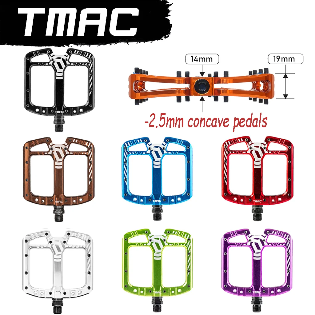 

TMAC pedal Mountain Bike pedal aluminum Sealed Bearing pedals MTB Pedal Anti-slip BMX DH crank accessories Cycling Bicycle parts