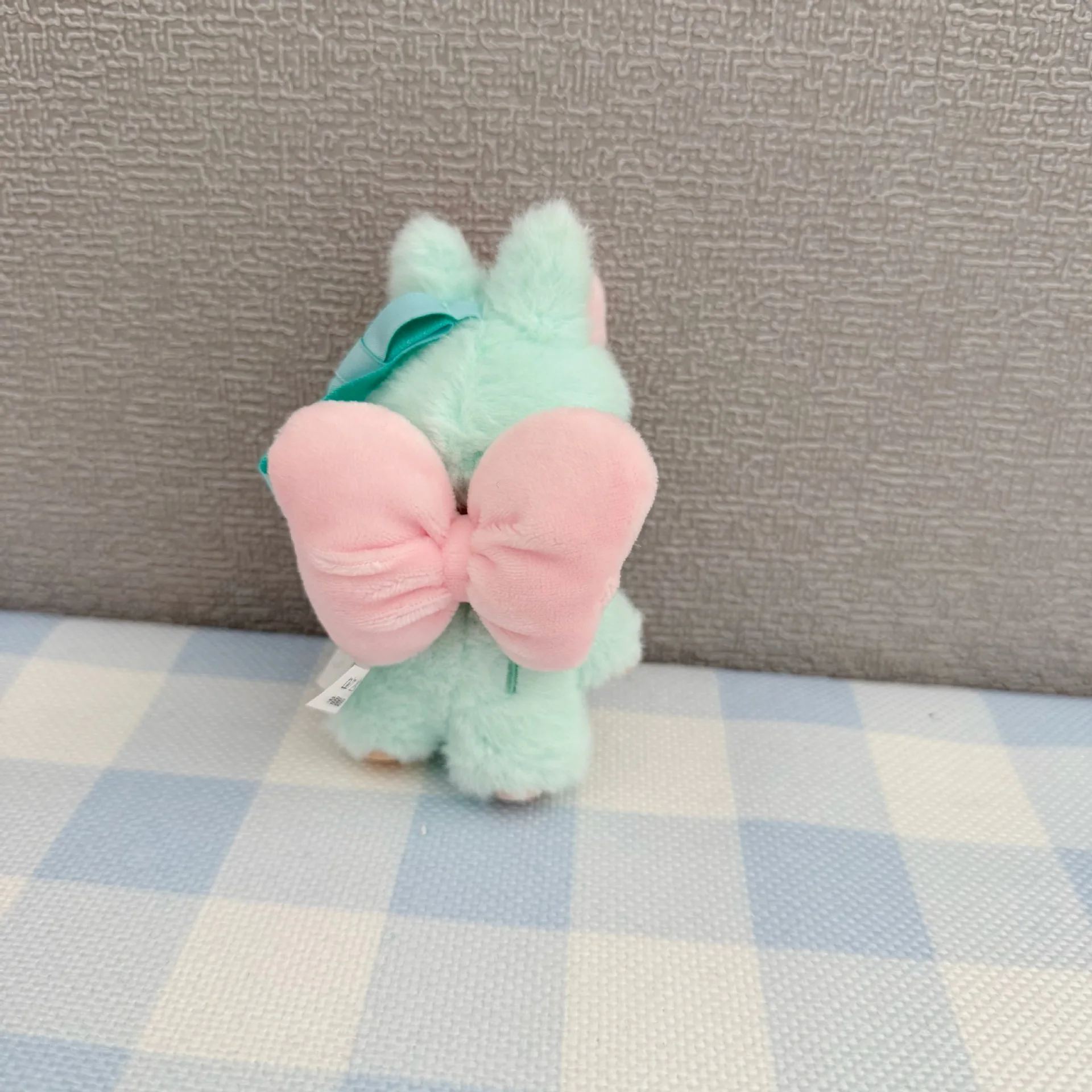 Ubranka dla lalki Mini Labubu 4.0, 10 cm, 4. generacja, różowo-czerwona, anielska kokarda, akcesoria dla Mini Labubu