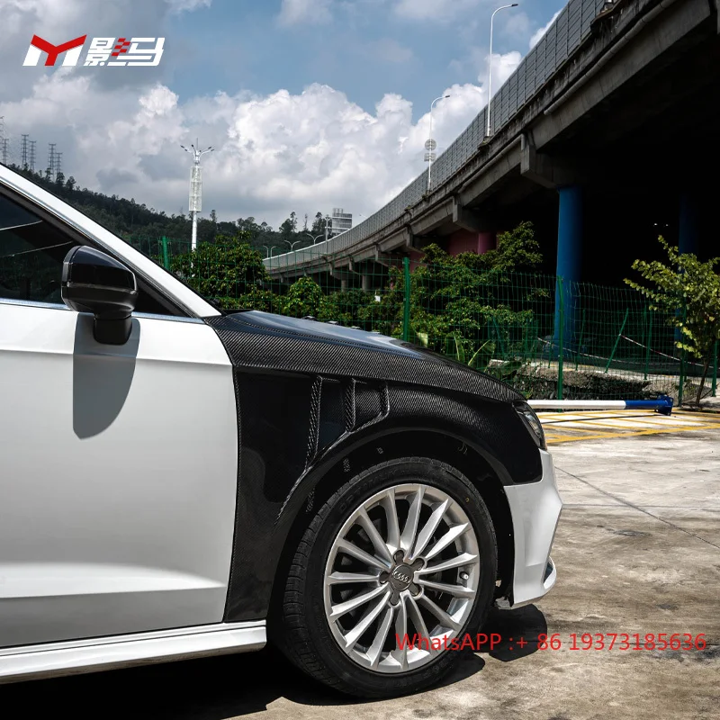 Vent Style Carbon Fiber Front Side Fenders for Audi S3 A3 RS3 8V.5 2015-2020 Front Fender