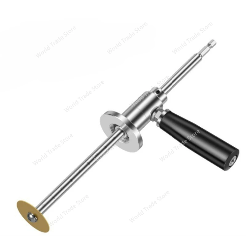 

Plumbing installation tool: PVC pipe cutter with adjustable scale