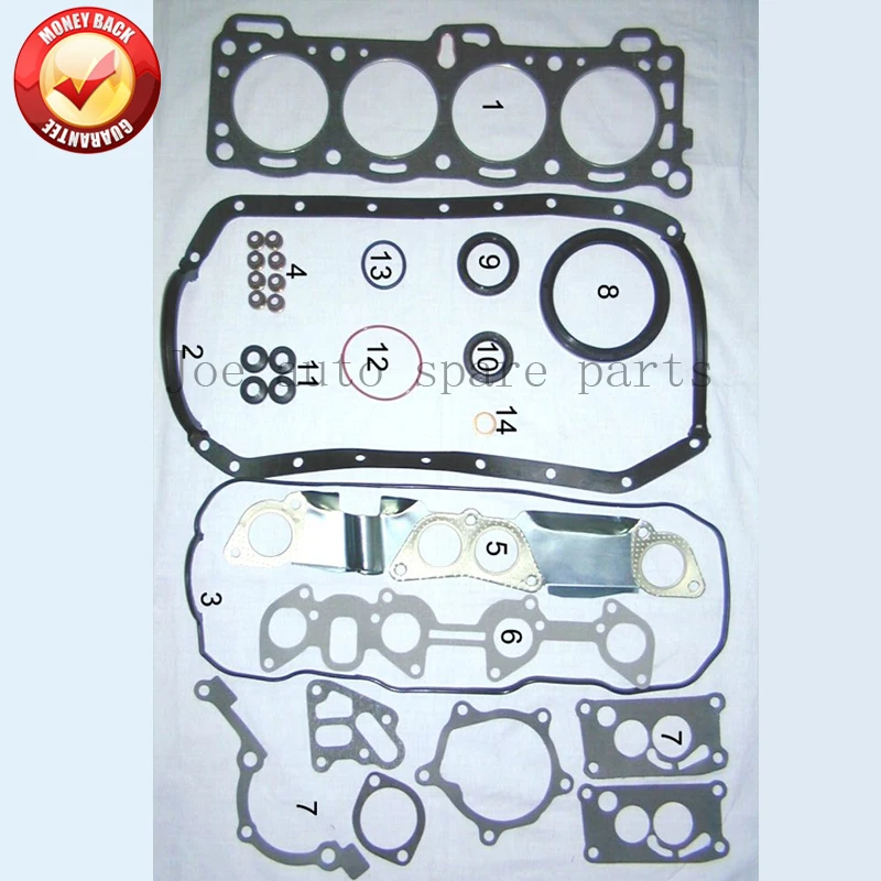 Kit completo de juntas de motor 4ZB1 para ISUZU Aska/Pick up/Fargo bus 1.8L 1817cc 1979-89 50072500 587810 -2541