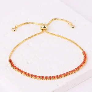 Verstellbar 6 Hauptverkaufsarmbänder mit Orangensteinen - №6