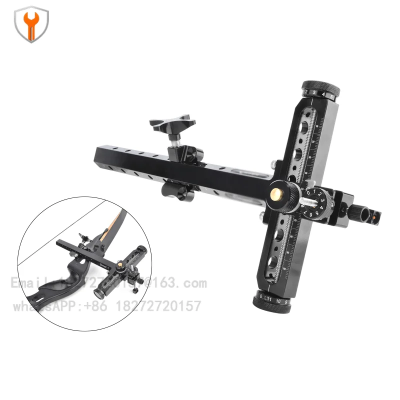 Bow And Arrow Recurve Sight Alloy T Sight For Competitive Archery Competition Special Compound Bow Universal Sight Accessories