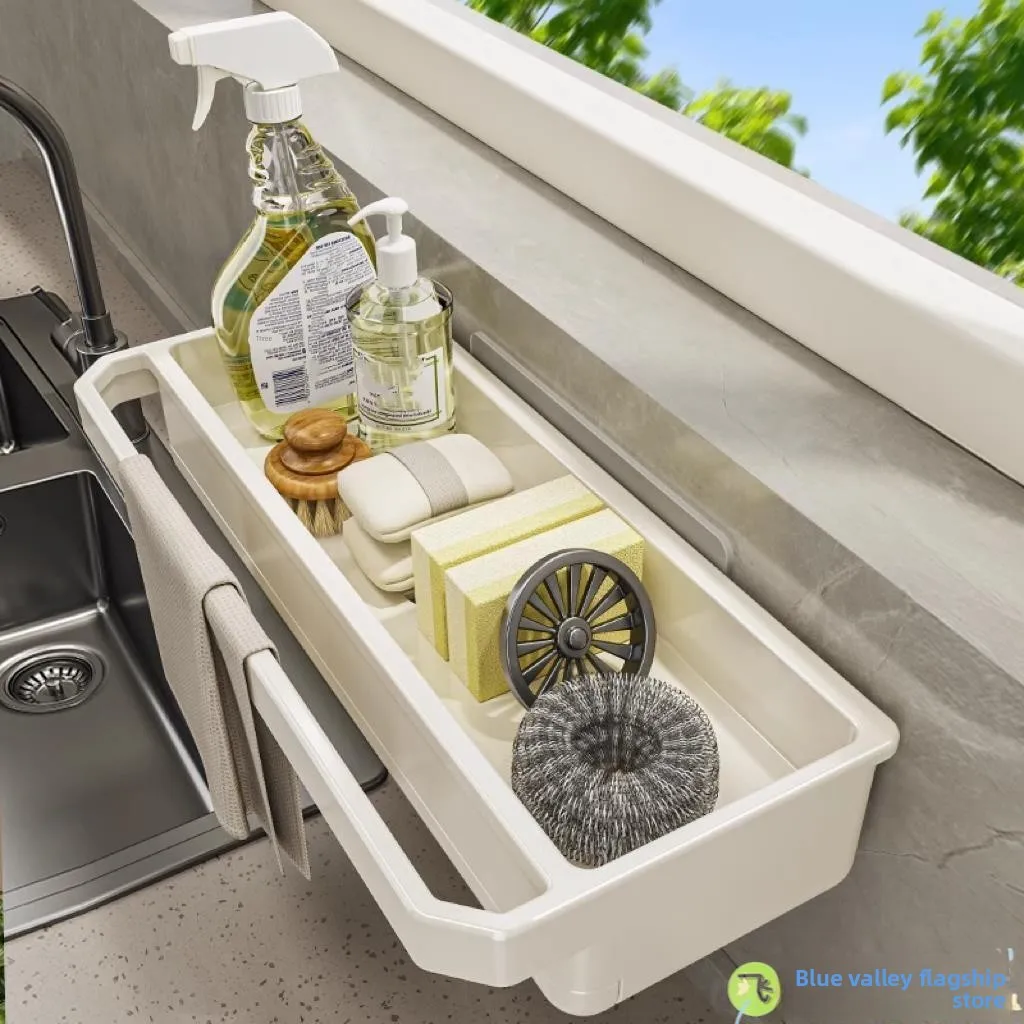 

Настенный органайзер для кухонных принадлежностей и салфеток без сверления, универсальное решение для хранения на кухне Wunderbar