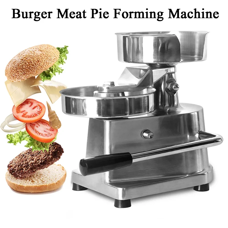 304 Stainless Steel Non-stick Hamburger Machine Meatloaf Machine Mold Making Beef Patty Pie Rice Ball Machine Manual Cake Press