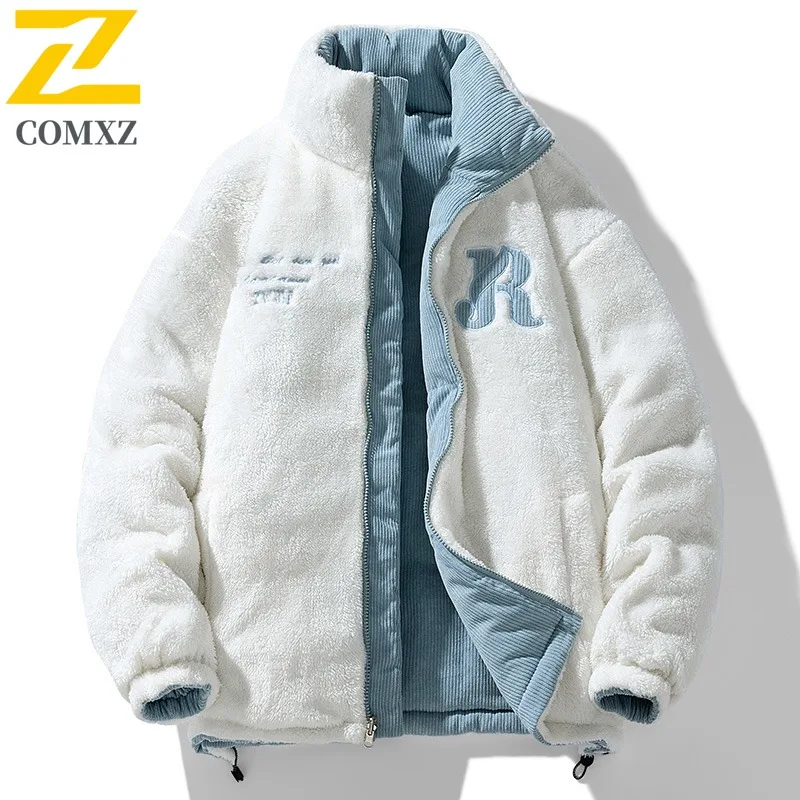 

COMXZ Мужская куртка для хлеба Модная толстая ветрозащитная классическая куртка для катания на лыжах с подкладкой для путешествий и стрельбы Свободная зимняя подкладка