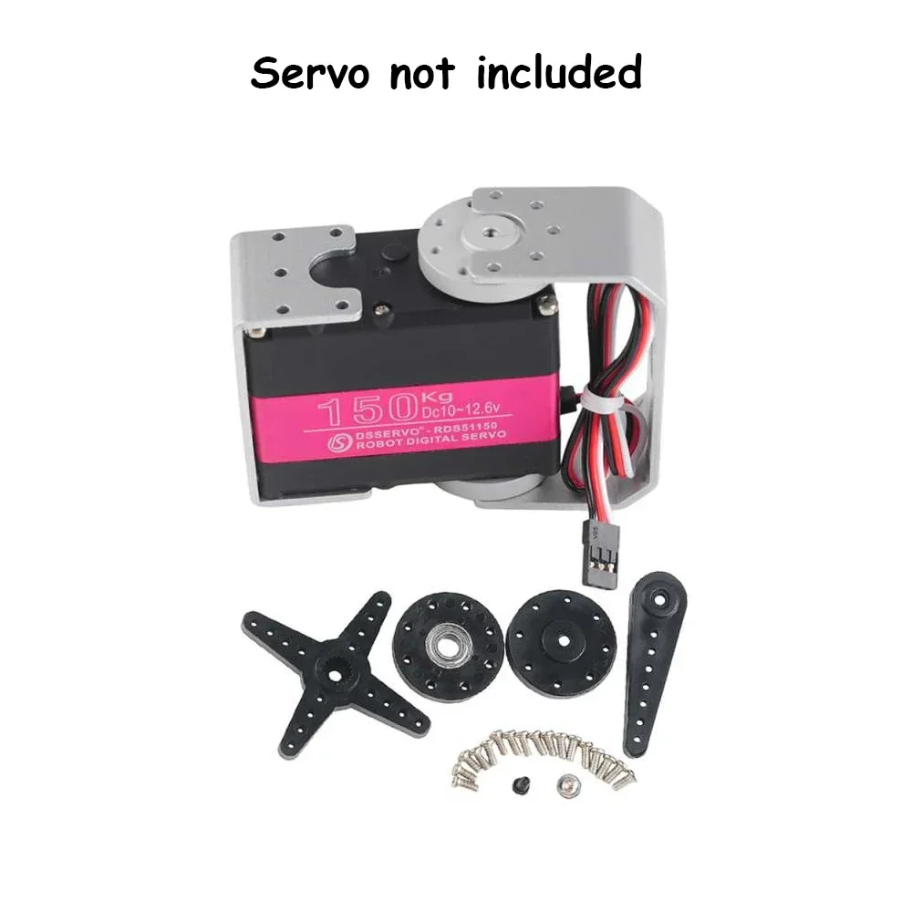 Kit pengganti Servo Aksesori Pelat lengan logam braket bentuk U untuk RDS51150 RDS5180 RDS5160 bagian Servo Digital Robot