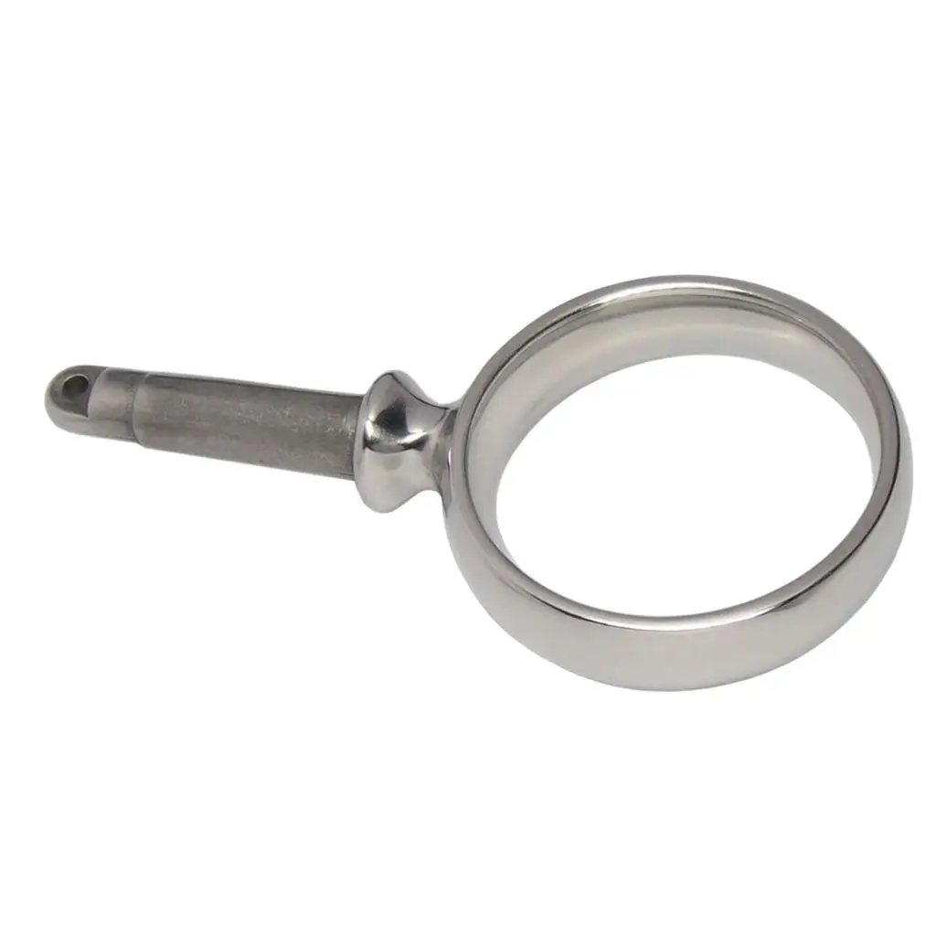 

2' Round Horn Galvanized Oarlocks 2' X 1/2' Shank Durable 316 Stainless Steel Boat Round Oarlock Marine Hardware