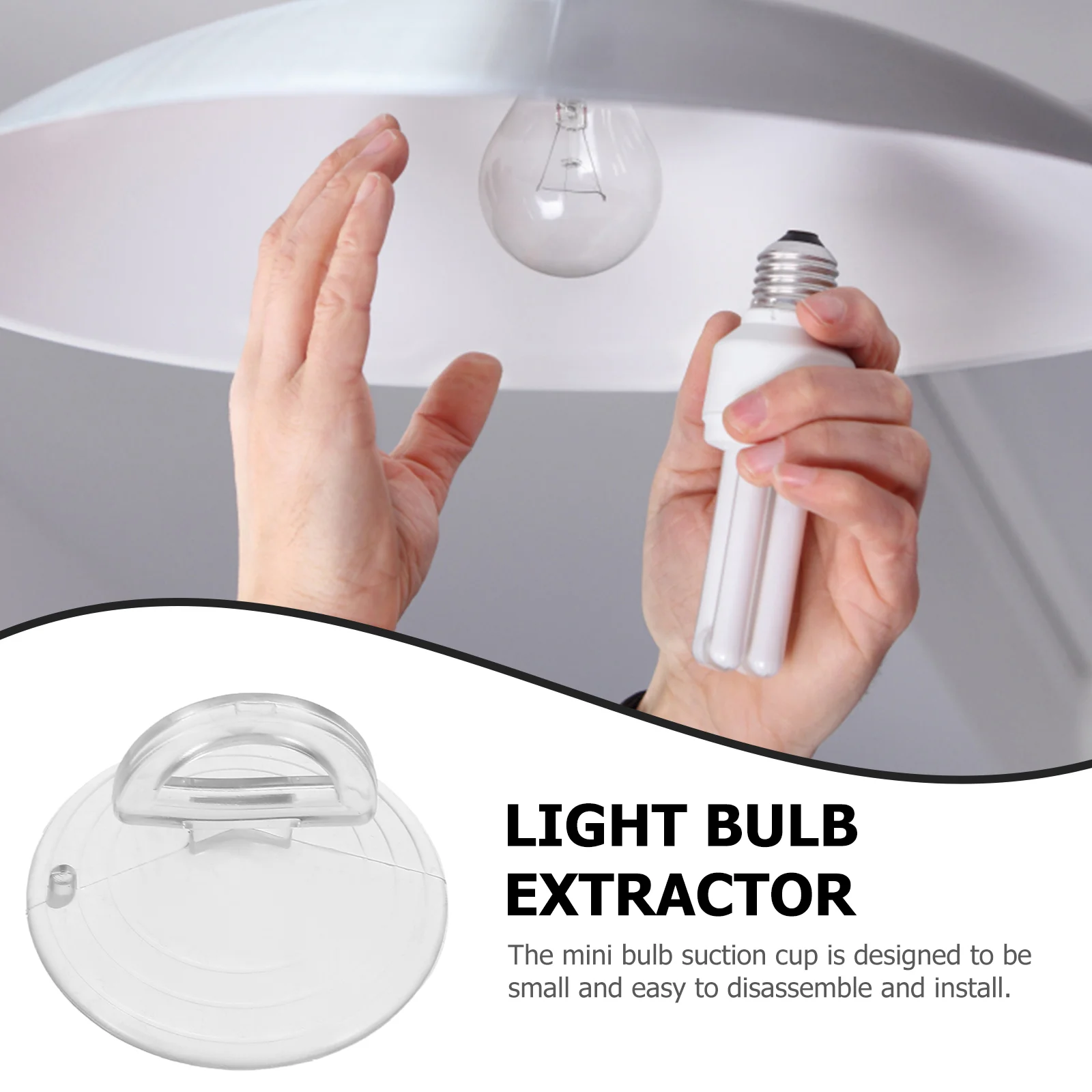 10Pcs Mini Silicone Suction Cup Light Bulb Extractor Tool For Led Tubes Remover Sucker Ceiling Lamp Glass Changer