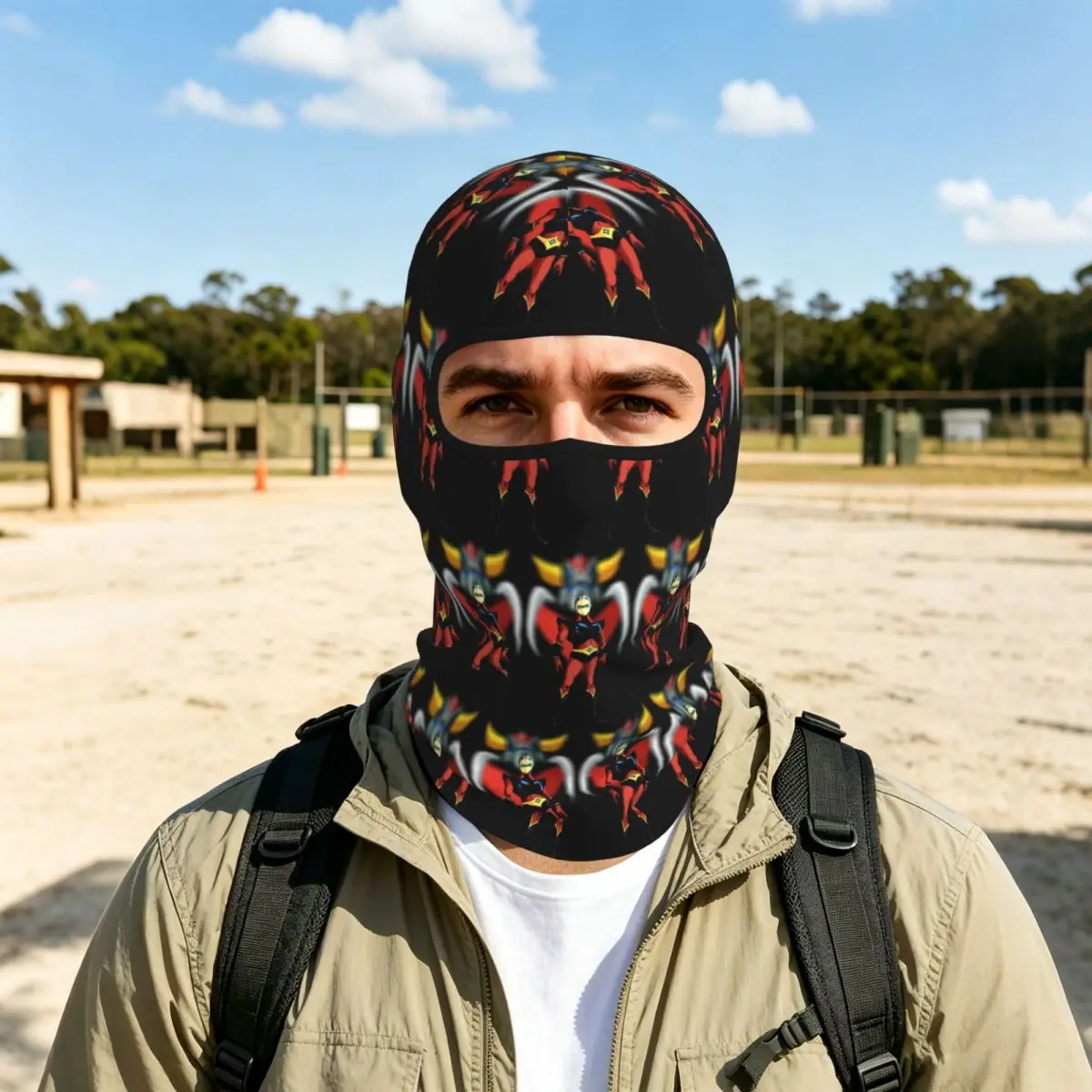 Goldorak Grendizer Anime UFO Robot Goldrake Balaclava Full Face Mask Sun Protection Neck Gaiter For Motorcycle Cycling Outdoor