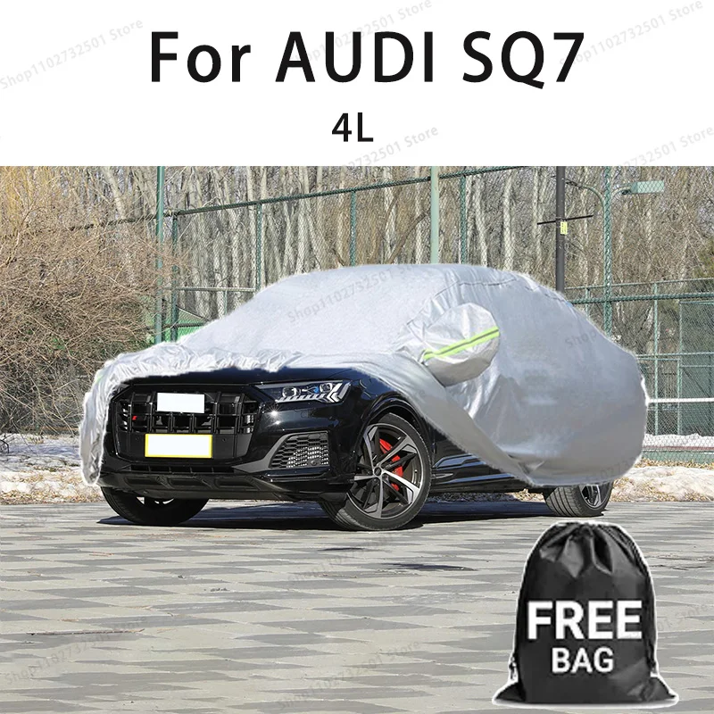 

For AUDI SQ7 4L Car Cover Full Covers with Reflective Strip Dustproof UV Scratch-Resistant Sunscreen Protective cover