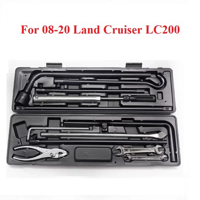 For 08-20 Toyota  Land Cruiser LC200 , with Car Tool Kit Wrench Spare Tire Rocker  Emergency Toolbox