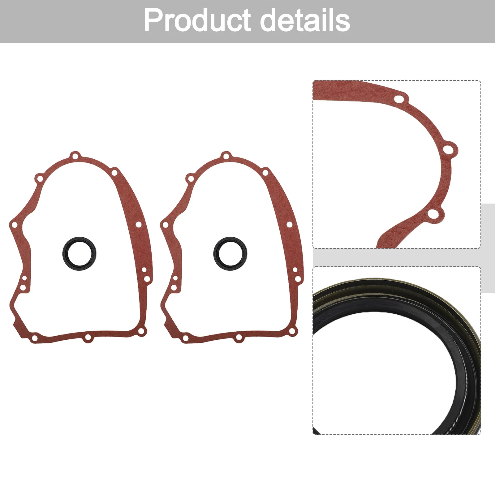 2Pcs Crankcase Gasket & Seal Fits Some For TORO Engines Replaces 594195 & 795387 Chiansaw Lawn Mower Trimmer Replacement Parts