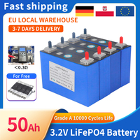3.2v 50ah Lifepo4 Rechargeable Battery 12v 24v 48v Lithium Iron Phosphate Grade A Cell For Solar Energy Storage System Tax Free
