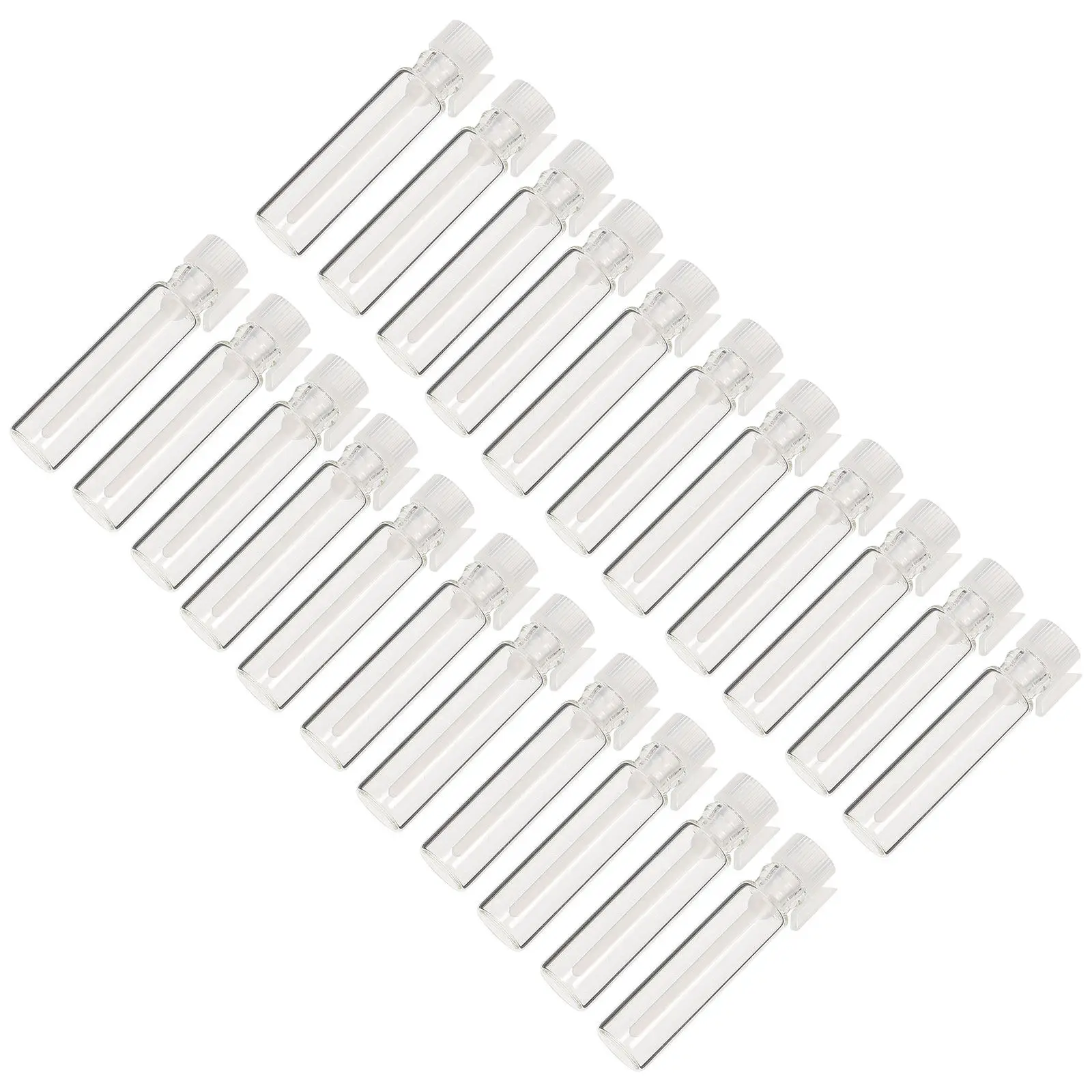 

100Pcs Leakproof Mini Perfume Sample Bottles Portable Glass Refillable Rod Caps Sub Bottles Essential Oil