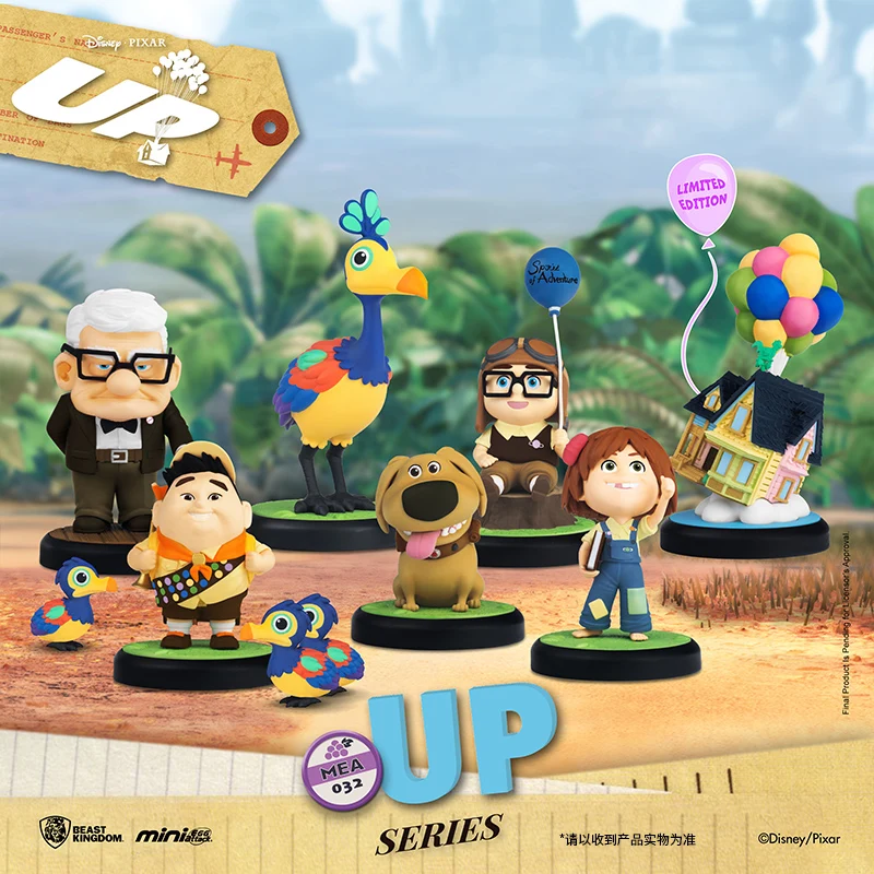 

Disney Pixar Flying House Journey Series Carl Ellie Russell Cartoon Handmade Desktop Decorations Collection Hobby Birthday Gifts
