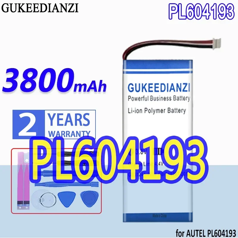 

Аккумулятор GUKEEDIANZI большой емкости 3800 мАч/4000 мАч для AUTEL TS508 PL 604193 TS408 TS601