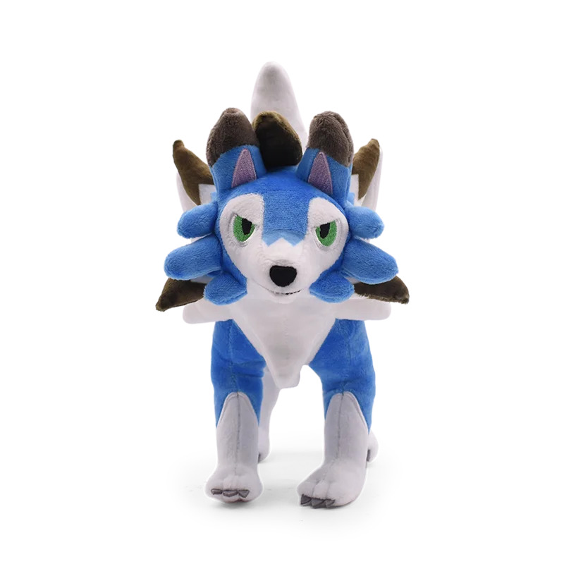 Shiny Lycanroc Midday Form Center Go Dusk Plush Toy Anime Character Cuddly Rugarugan Cartoon Stuffed Animal Doll Children  Gift