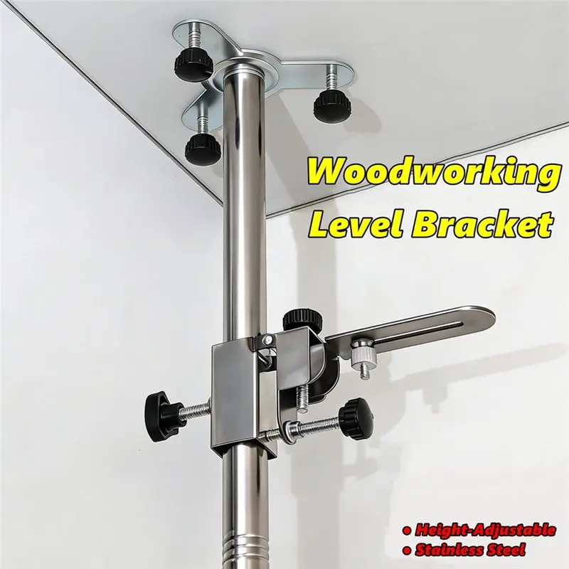 EYFL-Heavy-Duty Adjustable Ceiling Leveling Bracket With Pivoting L-Shape Base Wall Ceiling Mounted Tool