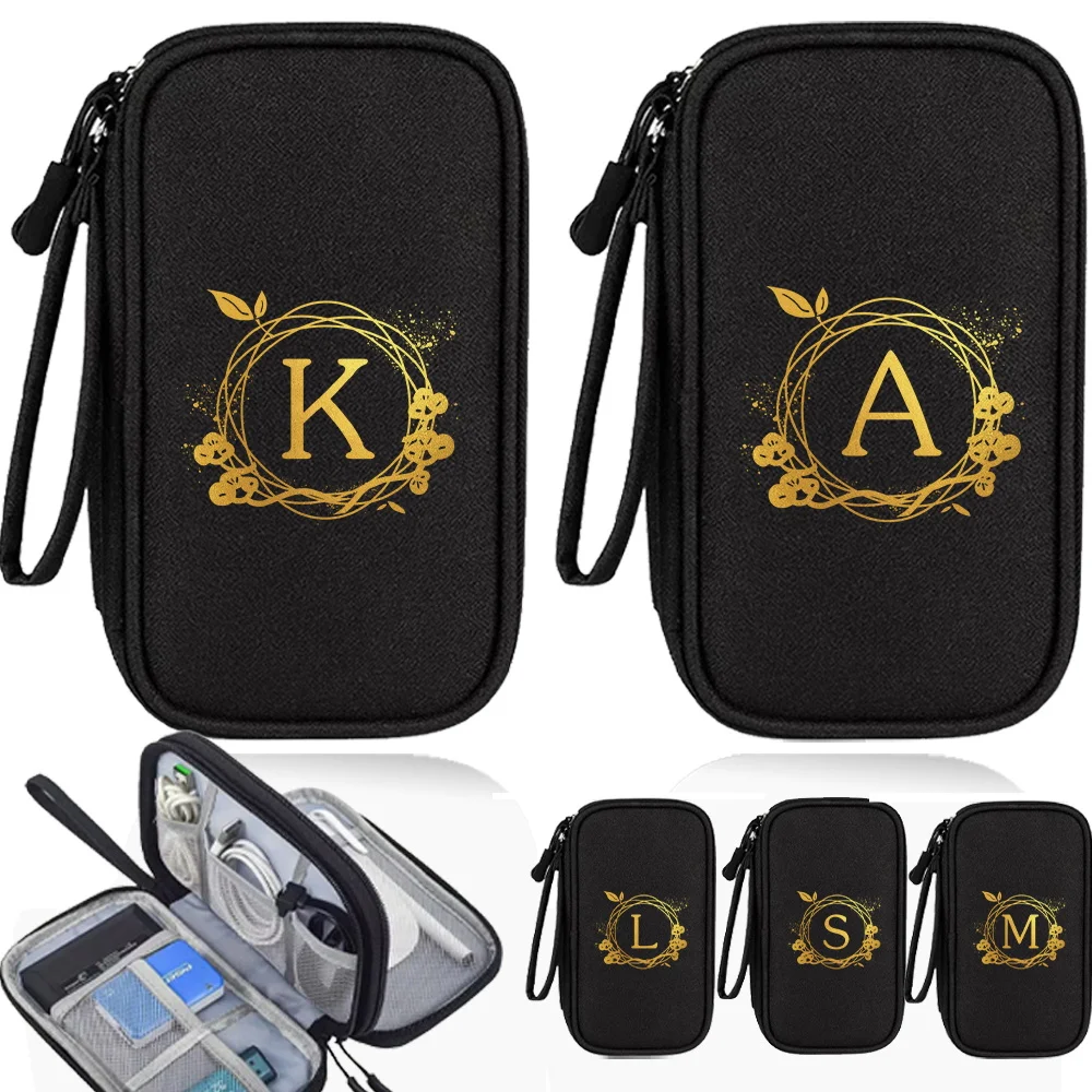

Double layered zipper storage bag, suitable for digital product accessories and travel