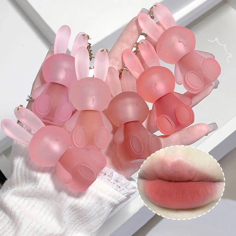 Gege Bear Adorable Rabbit Velvet Lip Mud — Matte Finish, Long-Lasting, Non-Transfer Lip Lacquer for a Whiter Appearance image 3