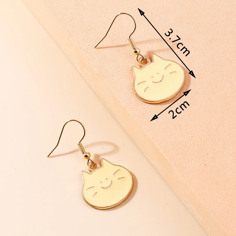Leslie Heiße Emaille Tier Ohrringe Nette Katze Hund Kaninchen Bär Einhorn Ohrringe für Frauen Baumeln Ohrringe Geburtstag Schmuck Geschenke – Detail 13